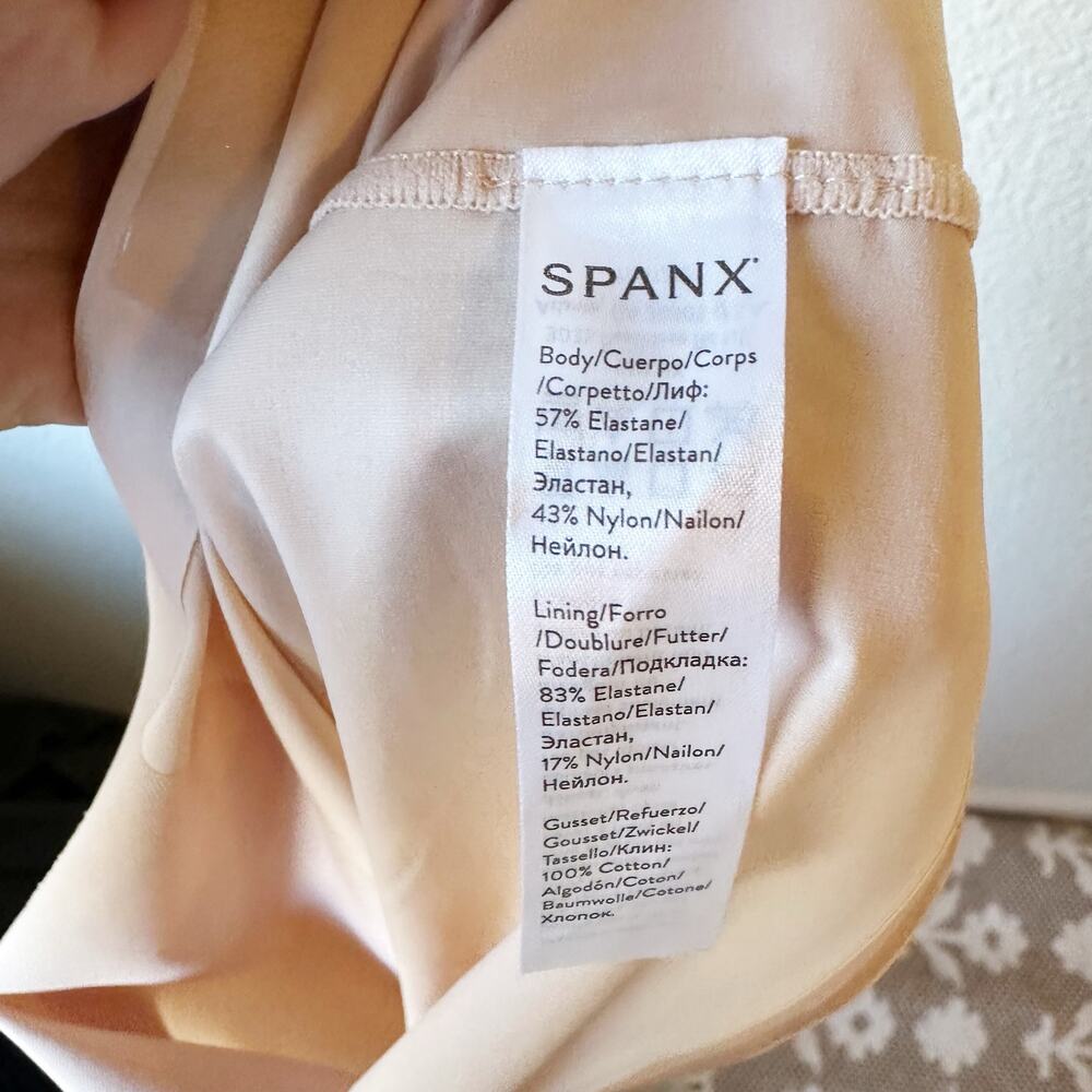 Spanx Thinstincts High Waisted Mid Thigh Shaping Shorts Nude XL 10006R - Picture 2 of 6
